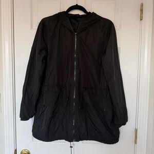 Old Navy Active Black Windbreaker Jacket Size Medium